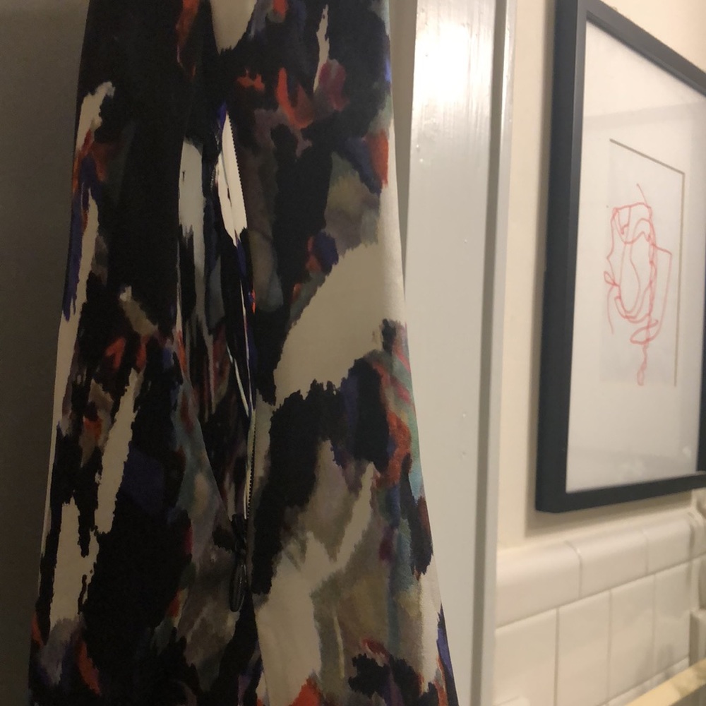 Splatter style multicolor printed tank blouse - Picture 2 of 5